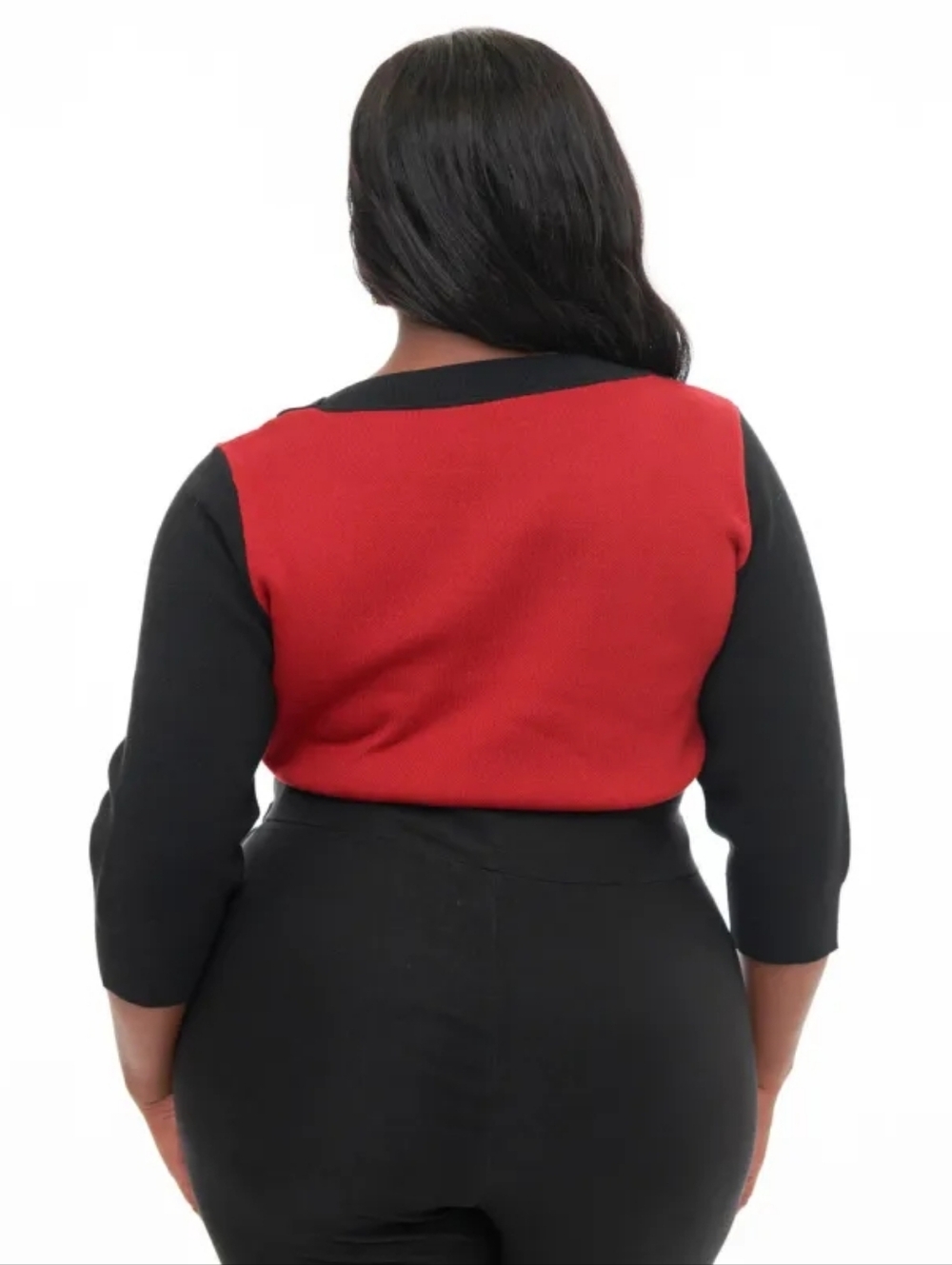 Unique Vintage Red and Black Cat Sweater - Picture 4 of 4